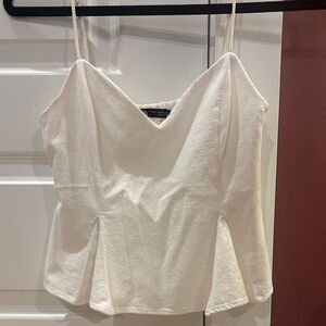 Zara peplum crop top